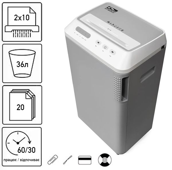 Знищувач документів JINPEX ST-3620MD (2x10)