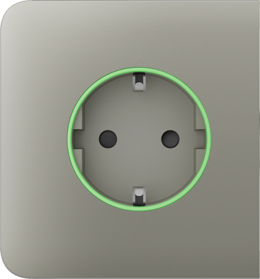 Бічна панель для вбудованої розетки Ajax SideCover (smart) Olive