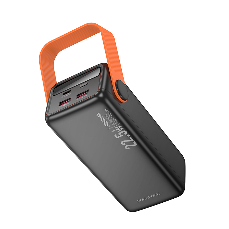 Зовнішній акумулятор BOROFONE BJ66 Magnifico 22.5W+PD20W fully compatible power bank (40000mAh) Black