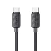 Кабель Usams US-SJ696 60W Striped Data Cable Type-C To Type-C-KY Series 2M black
