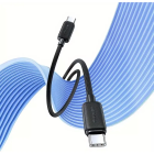 Кабель Usams US-SJ696 60W Striped Data Cable Type-C To Type-C-KY Series 2M black