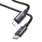 Кабель Usams US-SJ679 Type-C To Lightning 30W Aluminum Alloy Fast Charging &amp; Data Cable -Sufeng Series tarnish 0.25m
