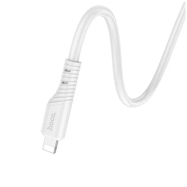 Кабель HOCO X97 Crystal color silicone charging data cable iP white