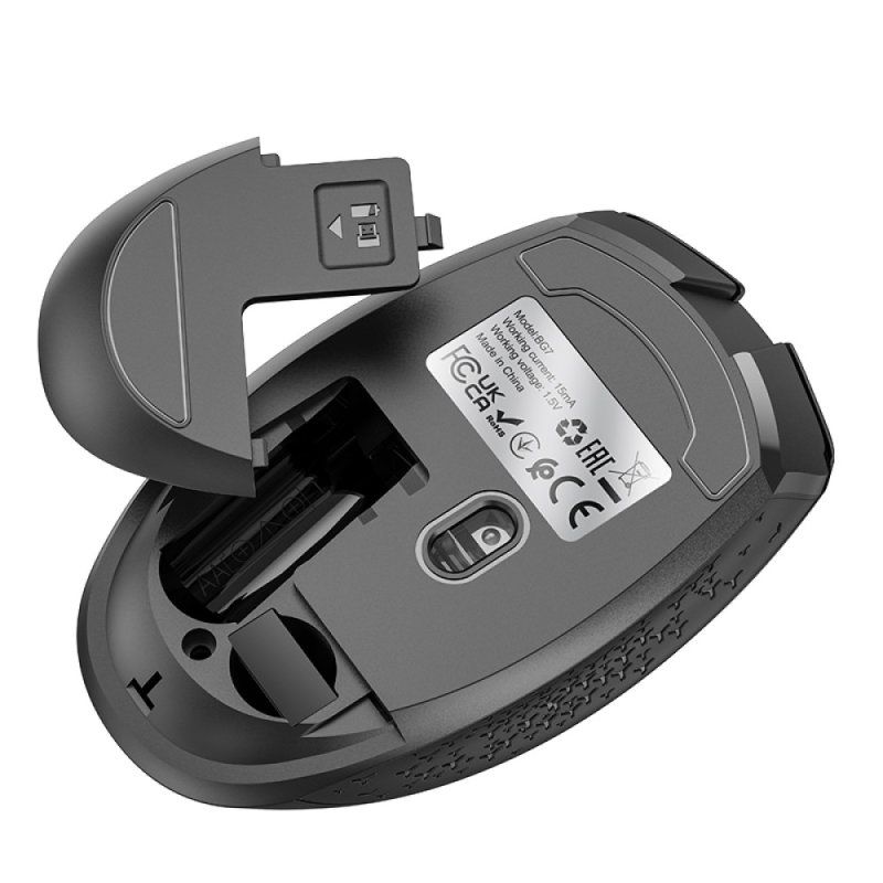 Маніпулятор миша BOROFONE BG7 Platinum 2.4G business wireless mouse Black