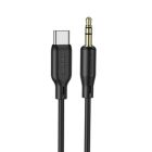Аудіокабель BOROFONE BL18 Type-C silicone digital audio conversion cable Black