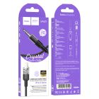 Аудiокабель HOCO UPA27 iP to 3.5mm male, nylon braid, 1.2m, Black