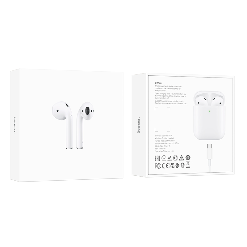 Бездротові навушники TWS HOCO EW74 True wireless stereo headset White