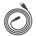 Кабель ACEFAST C3-02 USB to iP 2.4A, 1.2m, TPE, TPE connectors, Black