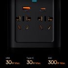 Автомобільний інвертор Baseus IGBT Power Inverter 300W (110V US/JP ) Black