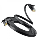 Мережевий кабель UGREEN Cat 6 U/UTP Lan Flat Cable 1m (Black)