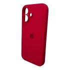 Чохол для смартфона Silicone Full Case AA Camera Protect for Apple iPhone 16 35,Maroon