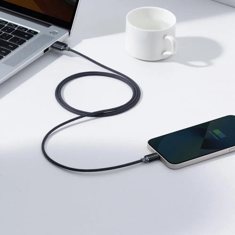 Кабель Baseus Crystal Shine Series Fast Charging Data Cable USB to iP 2.4A 1.2m Black