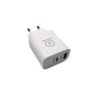 Мережевий зарядний пристрій WUW-C172 20W PD USB-C + USB QC3.0 18W black