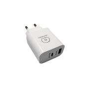 Мережевий зарядний пристрій WUW-C172 20W PD USB-C + USB QC3.0 18W black