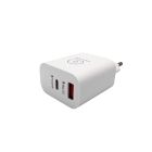 Мережевий зарядний пристрій WUW-C172 20W PD USB-C + USB QC3.0 18W black