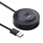 USB-хаб UGREEN USB 2.0 Hub 4 Ports 1m (Black)