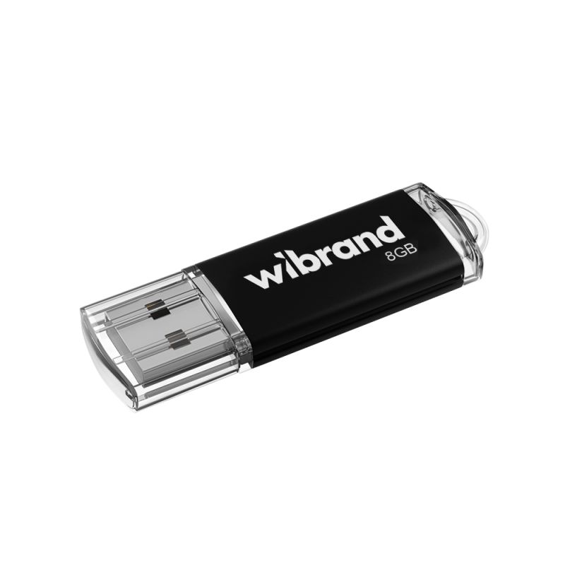 Флеш-накопичувач Wibrand USB 2.0 Cougar 8Gb Black