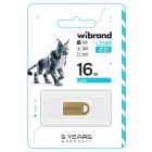 Флеш-накопичувач Wibrand USB 2.0 Lynx 16Gb Gold