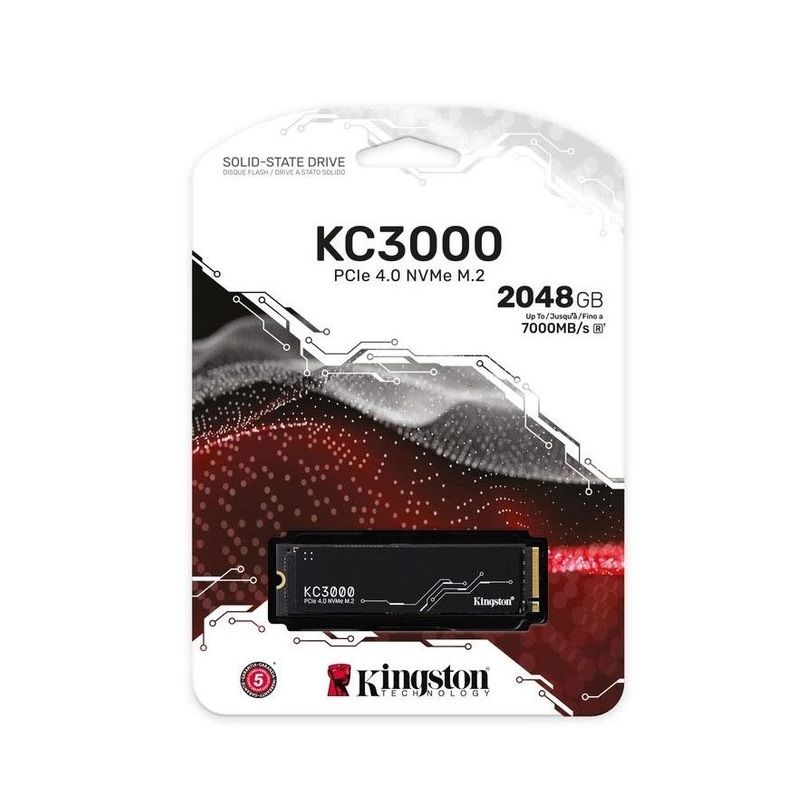 Накопичувач SSD M.2 Kingston KC3000 2048GB NVMe 2280 PCIe 4.0 x4 3D NAND TLC