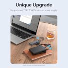 USB-хаб Vention 4-Port USB 3.0 Hub With Power Supply 0.15M Black (CHLBB)
