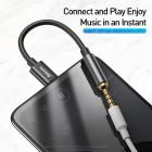 Кабель-перехiдник Baseus Type-C Male to 3.5mm Female Adapter L54 Black