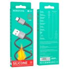 Кабель BOROFONE BX83 Micro Famous silicone charging data cable Black