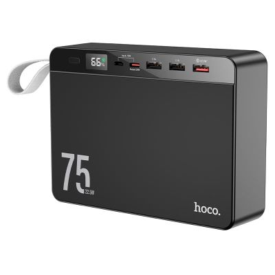 Зовнішній акумулятор HOCO J94 Overlord 22.5W fully compatible power bank(75000mAh) Black