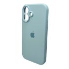 Чохол для смартфона Silicone Full Case AA Camera Protect for Apple iPhone 16 27,Mist Blue