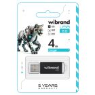 Флеш-накопичувач Wibrand USB 2.0 Cougar 4Gb Black