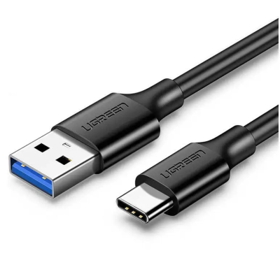 Кабель UGREEN US184 USB 3.0 A Male to Type C Male Cable Nickel Plating 1m (black) (UGR-20882)
