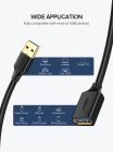 Подовжувач UGREEN US129 USB 3.0 Extension Male Cable 3m (Black) (UGR-30127)