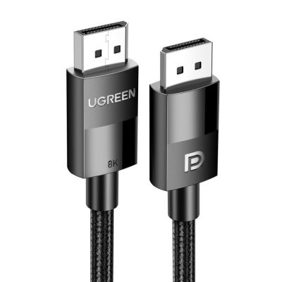 Кабель UGREEN DP114 DP 1.4 Male to Male Plastic Case Braided Cable 3m (UGR-80393)