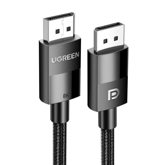 Кабель UGREEN DP114 DP 1.4 Male to Male Plastic Case Braided Cable 3m (UGR-80393)