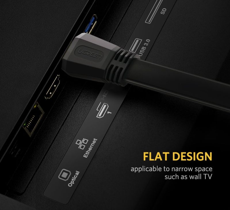 Кабель UGREEN ED015 HDMI Flat Cable 3m (UGR-50820)