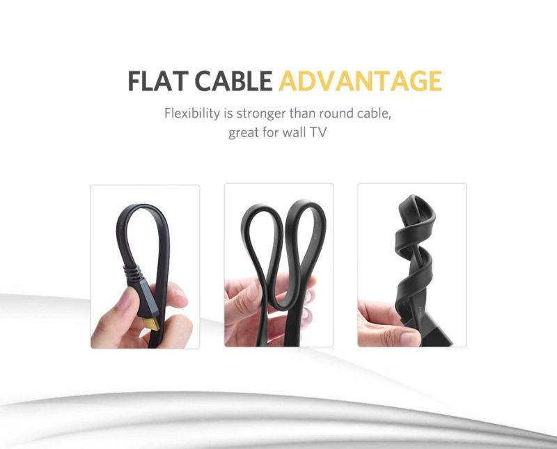 Кабель UGREEN ED015 HDMI Flat Cable 3m (UGR-50820)