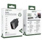 Мережевий зарядний пристрій ACEFAST A102 PD30W GaN single USB-C charger (EU) Black