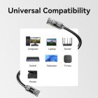 Мережевий кабель Vention Cat5e UTP Ethernet Patch Cable 1M Black
