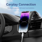 Кабель Vention USB 2.0 Type-C Male to Lightning Male 3A Cable 2M Black PVC Type