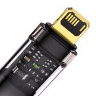 Кабель Baseus Explorer Series Auto Power-Off Fast Charging Data Cable USB to IP 2.4A 1m Black