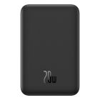 Зовнішній акумулятор Baseus Magnetic Mini Wireless Fast Charge Power Bank 5000mAh 20W Cluster Black（With Simple Series Charging Cable Type-C to Type-C