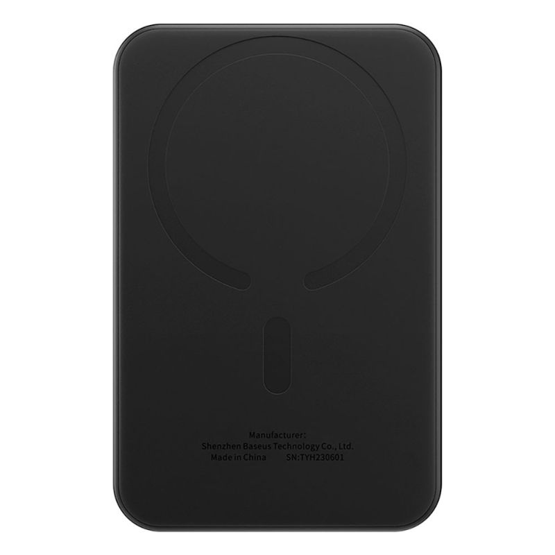 Зовнішній акумулятор Baseus Magnetic Mini Wireless Fast Charge Power Bank 5000mAh 20W Cluster Black（With Simple Series Charging Cable Type-C to Type-C