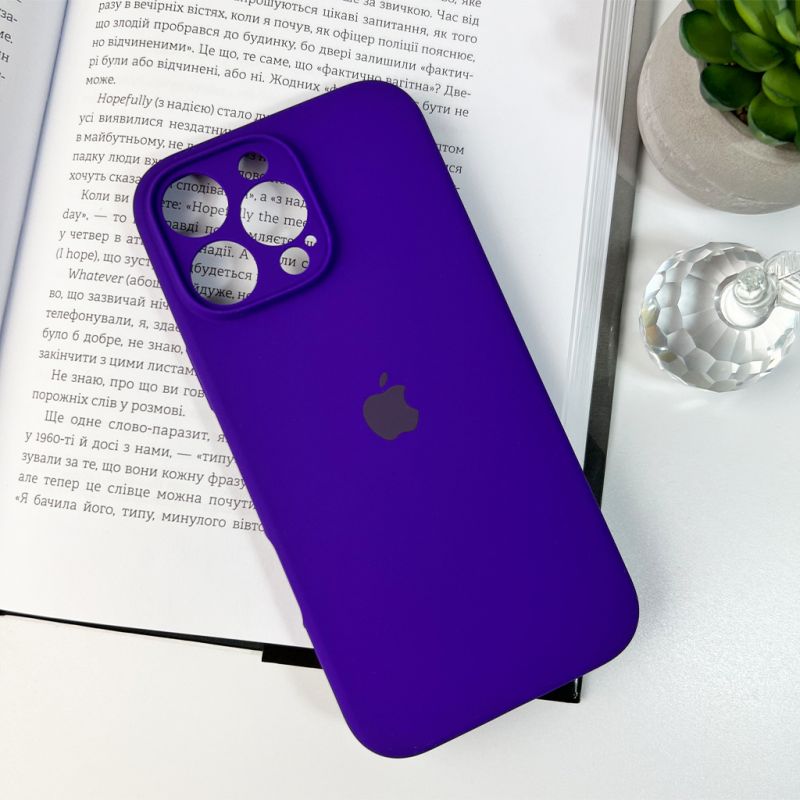 Чохол для смартфона Silicone Full Case AA Camera Protect for Apple iPhone 16 Pro 22,Dark Purple