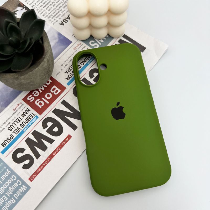 Чохол для смартфона Silicone Full Case AA Open Cam for Apple iPhone 16 29,Army Green