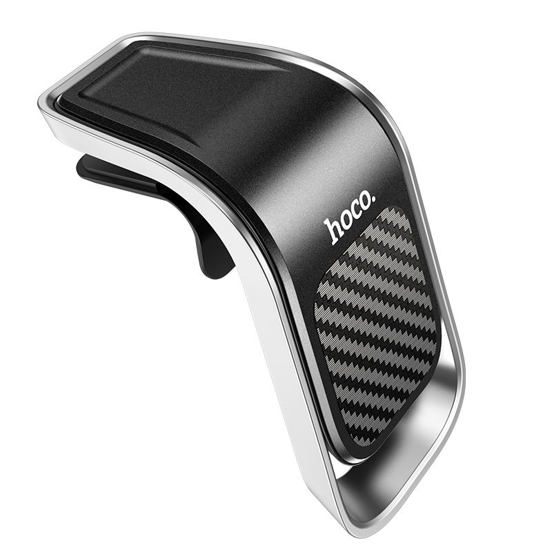 Автотримач для телефона HOCO CA74 Universe air outlet magnetic car holder Black+Silver
