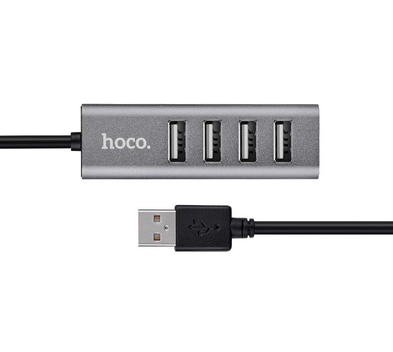 USB-хаб HOCO HB1 4USB Line machine Tarnish