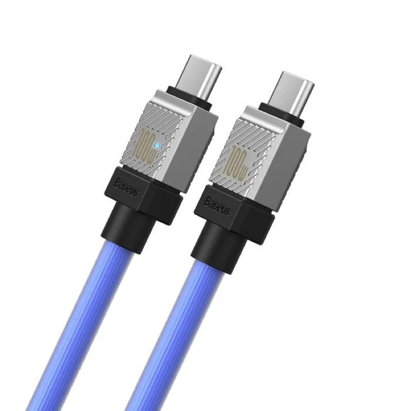 Кабель Baseus CoolPlay Series Fast Charging Cable Type-C to Type-C 100W 1m  Blue
