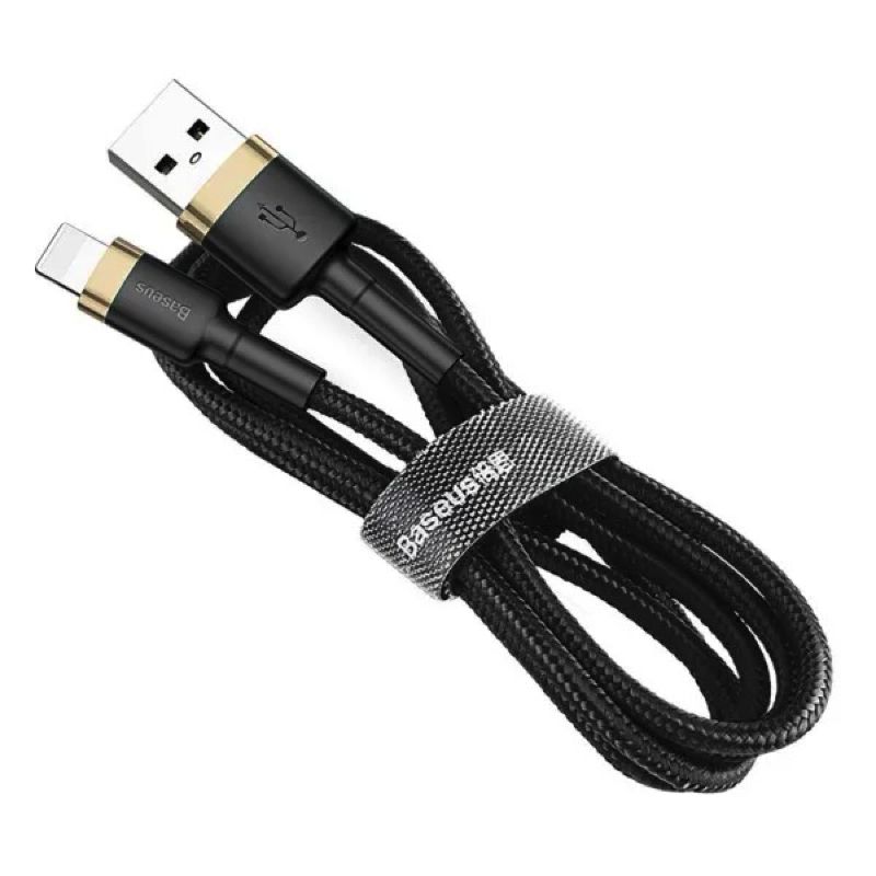 Кабель Baseus Cafule Cable USB For Lightning 1.5A 2m Gold+Black