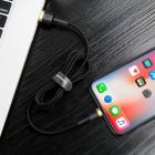 Кабель Baseus Cafule Cable USB For Lightning 1.5A 2m Gold+Black