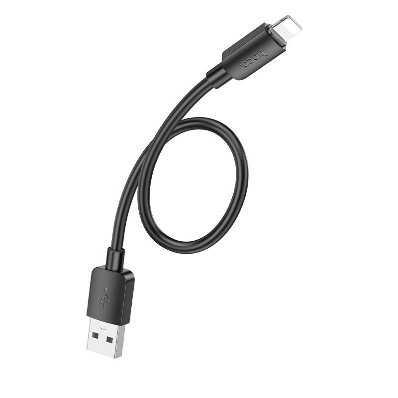 Кабель HOCO X96 Hyper charging data cable iP (L=0.25M) Black