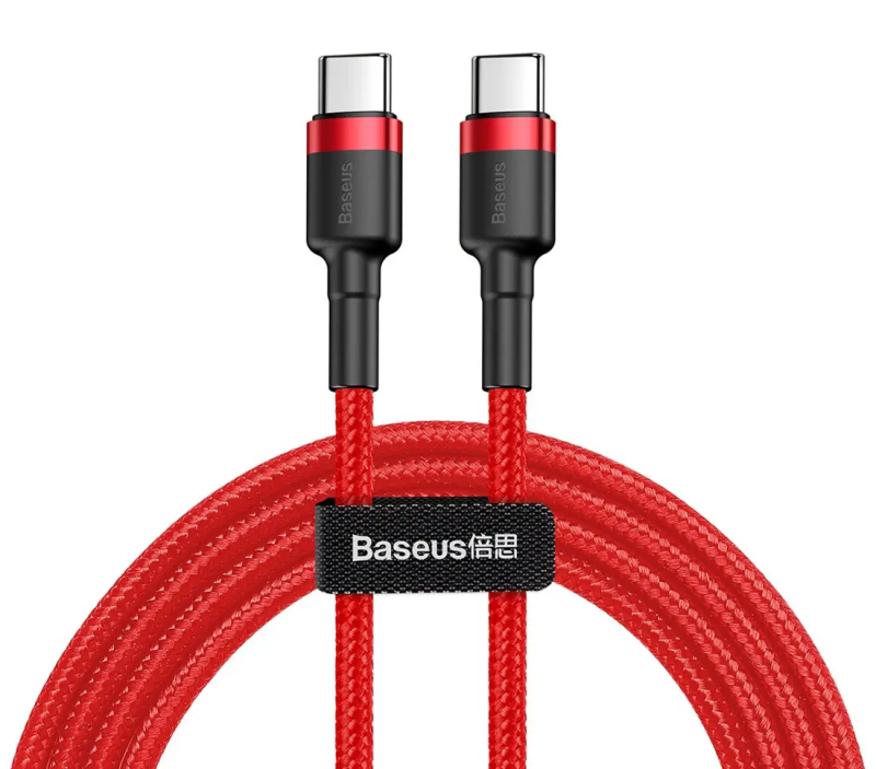 Кабель Baseus Cafule USB Cable Type-C-Type-C 3A 1m Red
